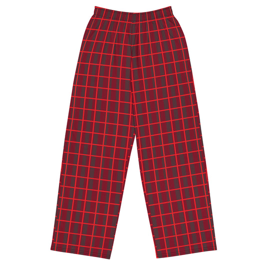 Buffalo Check All-over print unisex wide-leg pants